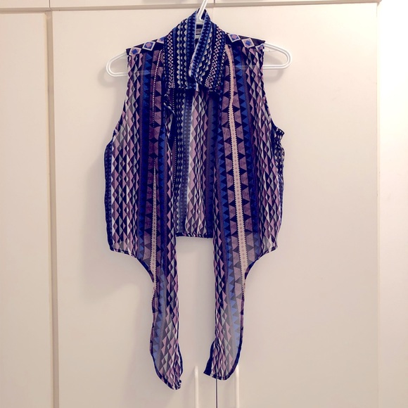 Ardene, sheer sleeveless blouse, size M. - Picture 1 of 5